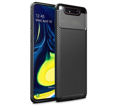 Púzdro FOCUS CARBON CASE pre SAMSUNG GALAXY A80 (A805F) - čierne