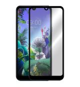Tvrdené sklo 5D FULL COVER (full glue) 9H PRO (TG) pre LG Q60 (LG K50) - čierne