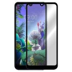 Tvrdené sklo 5D FULL COVER (full glue) 9H PRO (TG) pre LG Q60 (LG K50) - čierne