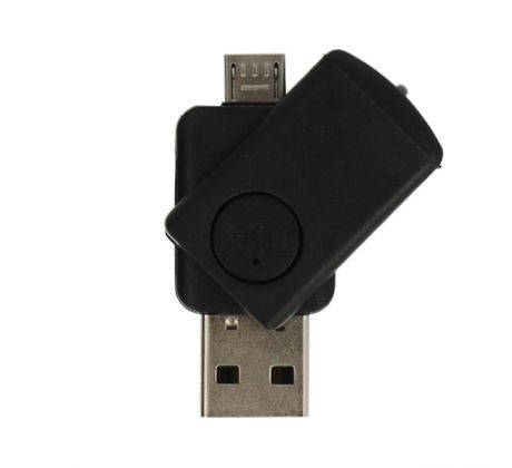 čítačka OTG SMART CR08 MICRO Usb - čierna