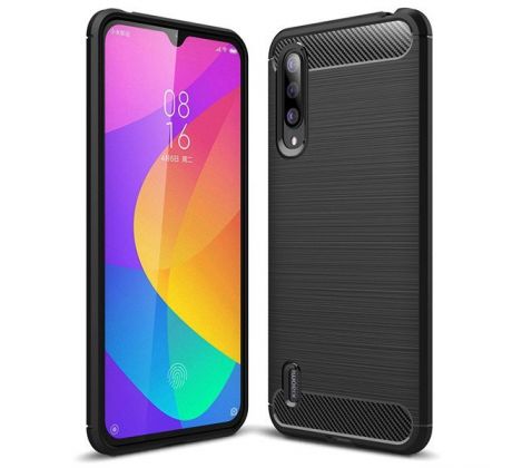 Púzdro CARBON CASE pre XIAOMI Mi A3 - čierne