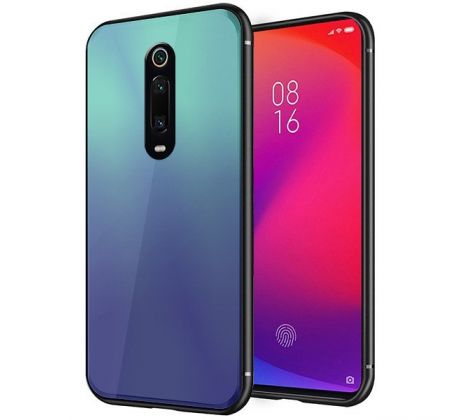 Púzdro RAINBOW GLASS CASE pre XIAOMI Mi 9T(9T PRO/REDMI K20/PRO  - modré