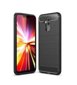 Púzdro (Zadný kryt) IPAKY CARBON CASE pre HUAWEI MATE 20 LITE - čierne