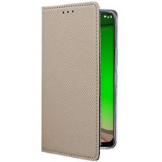 Púzdro knižkové SMART BOOK CASE pre MOTOROLA MOTO G7 PLAY - zlaté