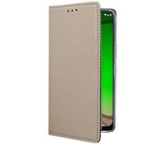 Púzdro knižkové SMART BOOK CASE pre MOTOROLA MOTO G7 PLAY - zlaté