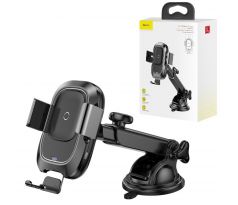 Automatický držiak z nabíjaním QI BASEUS Smart Vehicle Bracket Wireless Charger - čierny