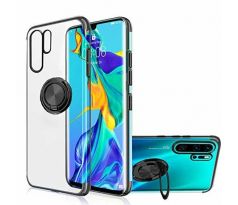 Púzdro ELEGANCE RING TPU CASE pre MOTOROLA ONE ACTION - čierne