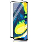 Tvrdené sklo 5D FULL COVER (full glue) 9H PRO (TG) pre SAMSUNG GALAXY A80 (A805F) - čierne