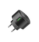 Sieťová nabíjačka C68A Shell 1xUSB QC 3.0 (fast charge) - čierna