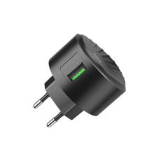 Sieťová nabíjačka C68A Shell 1xUSB QC 3.0 (fast charge) - čierna