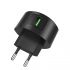 Sieťová nabíjačka C68A Shell 1xUSB QC 3.0 (fast charge) - čierna