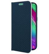 Púzdro knižkové VENNUS BOOK CARBON CASE pre SAMSUNG GALAXY A40 (A405F) - modré