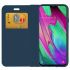 Púzdro knižkové VENNUS BOOK CARBON CASE pre SAMSUNG GALAXY A40 (A405F) - modré