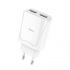 Sieťová nabíjačka Hoco C52A Authority Power 2xUSB 2.1A -biela