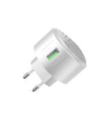 Sieťová nabíjačka C68A Shell 1xUSB QC 3.0 (fast charge) - biela
