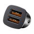 Nabíjačka do auta BASEUS SQUARE A + A 30 W Dual QC 3.0 Quick (CCALL-DS01) - čierna