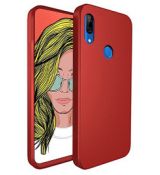 Púzdro 360 FULL BODY + TVRDENÉ SKLO pre HUAWEI P SMART Z (Y9 PRIME 2019) - červené