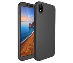 Púzdro 360 FULL BODY + TVRDENÉ SKLO pre XIAOMI REDMI 7A - čierne
