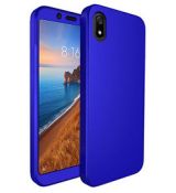Púzdro 360 FULL BODY + TVRDENÉ SKLO pre XIAOMI REDMI 7A - modré