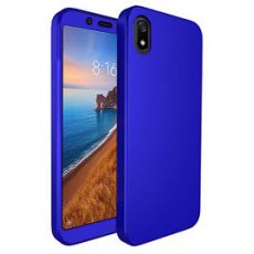 Púzdro 360 FULL BODY + TVRDENÉ SKLO pre XIAOMI REDMI 7A - modré