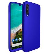 Púzdro 360 FULL BODY + TVRDENÉ SKLO pre XIAOMI Mi A3 - modré