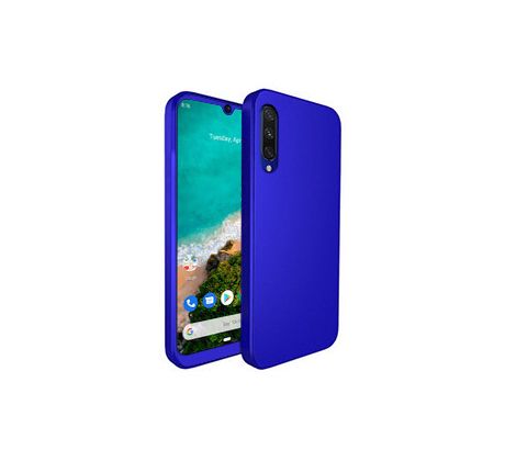 Púzdro 360 FULL BODY + TVRDENÉ SKLO pre XIAOMI Mi A3 - modré