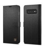 Puzdro SPIGEN La Manon WALLET SAFFIANO™ pre SAMSUNG GALAXY S10 (G973F) - čierne
