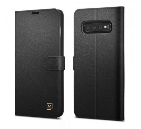 Puzdro SPIGEN La Manon WALLET SAFFIANO™ pre SAMSUNG GALAXY S10 (G973F) - čierne