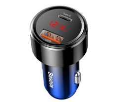 Nabíjačka do auta Magic PPS 1xUSB QC 3.0 + USB C PD QC 4.0 (CCMLC20C-03) - čierno-modrá