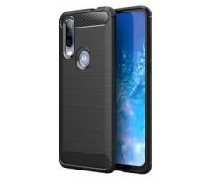 Púzdro CARBON CASE pre MOTOROLA ONE ACTION - čierne