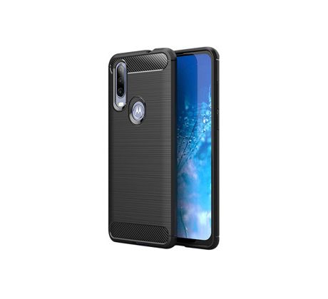 Púzdro CARBON CASE pre MOTOROLA ONE ACTION - čierne