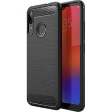 Púzdro CARBON CASE pre MOTOROLA MOTO E6 PLUS - čierne