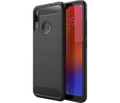 Púzdro CARBON CASE pre MOTOROLA MOTO E6 PLUS - čierne