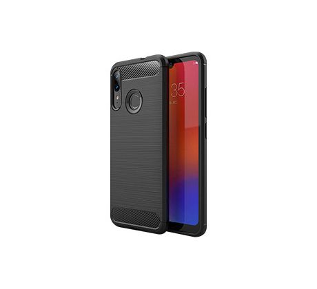 Púzdro CARBON CASE pre MOTOROLA MOTO E6 PLUS - čierne