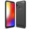 Púzdro CARBON CASE pre MOTOROLA MOTO E6 PLUS - čierne