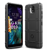 Púzdro (Zadný kryt) RUGGED SHIELD pre LG K30 - čierny