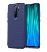 Púzdro TWILL TEXTURE pre XIAOMI REDMI NOTE 8 PRO - modré