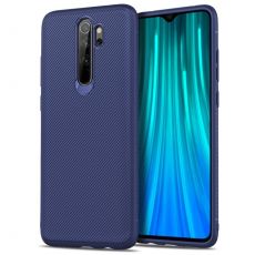 Púzdro TWILL TEXTURE pre XIAOMI REDMI NOTE 8 PRO - modré