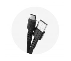 Kábel REMAX USB ARMOR RC-116a TYP C - čierny