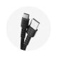 Kábel REMAX USB ARMOR RC-116a TYP C - čierny