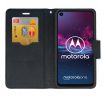 Púzdro knižkové diárové FANCY pre MOTOROLA ONE ACTION - čierne