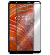 Tvrdené sklo 5D FULL COVER (full glue) 9H PRO (TG) pre NOKIA 3.1 PLUS - čierne