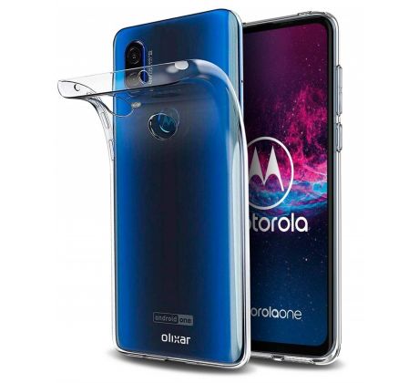 Púzdro SILIKÓNOVÉ ULTRA SLIM 0,3mm pre MOTOROLA ONE ACTION - transparentné