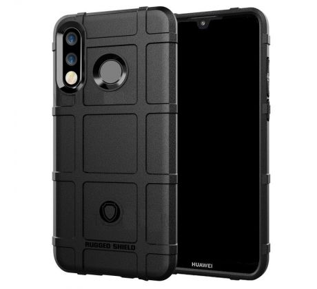 Púzdro (Zadný kryt) RUGGED SHIELD pre HUAWEI P30 LITE - čierne