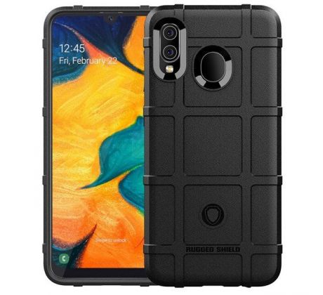 Púzdro (Zadný kryt) RUGGED SHIELD pre SAMSUNG GALAXY A20e (A202F) - čierne