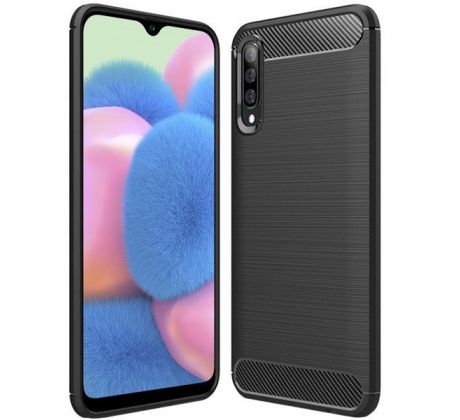 Púzdro CARBON CASE pre SAMSUNG GALAXY A30s (A307F) - čierne