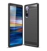 Púzdro CARBON CASE pre SONY XPERIA 5 - čierne