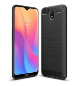 Púzdro CARBON CASE pre XIAOMI REDMI 8A - čierne