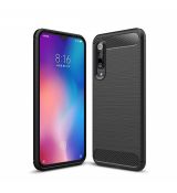 Púzdro CARBON CASE pre XIAOMI Mi 9 SE - čierne
