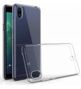 Púzdro SILIKÓNOVÉ BACK GEL MATT pre LG K20 (2019) - transparentné